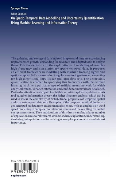 Produktbild: On Spatio-Temporal Data Modelling and Uncertainty Quantification Using Machine Learning and Information Theory