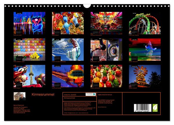 Produktbild: Kirmesrummel (Wandkalender 2026 DIN A3 quer), CALVENDO Monatskalender