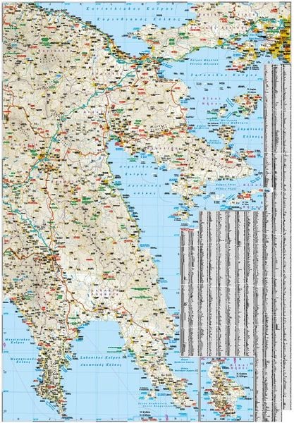 Reise Know-How Landkarte Peloponnese / Peloponnes (1:200.000)