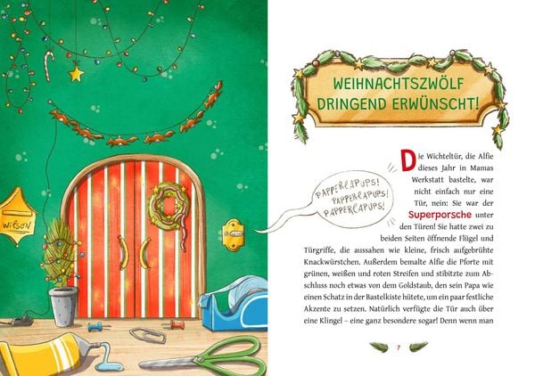 Produktbild: Der Weihnachtszw&ouml;lf - Durch die Wichtelt&uuml;r ins Abenteuer
