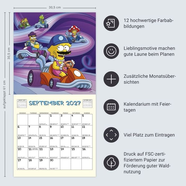 Produktbild: The Simpsons Broschurkalender 2027