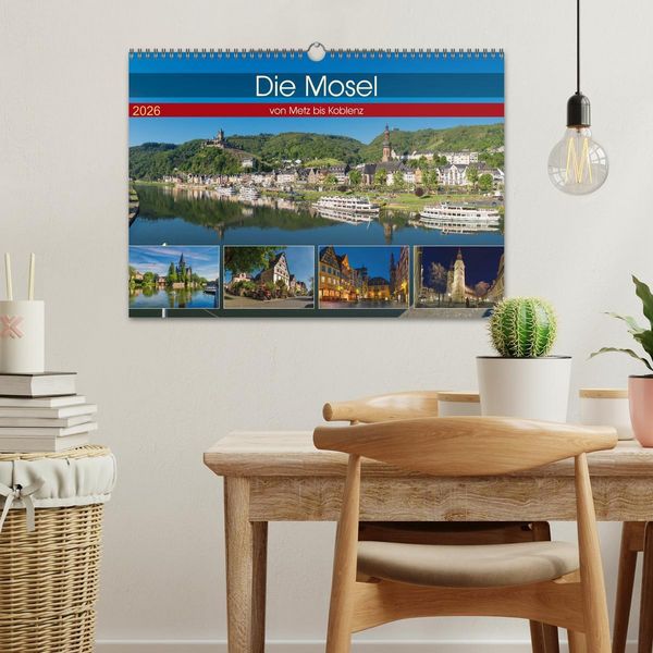 Produktbild: Die Mosel von Metz bis Koblenz (Wandkalender 2026 DIN A3 quer), CALVENDO Monatskalender