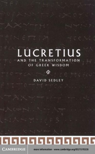 Produktbild: Lucretius and the Transformation of Greek Wisdom