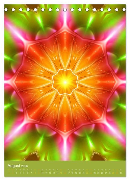 Produktbild: Lichtvolle Mandalas (Tischkalender 2026 DIN A5 hoch), CALVENDO Monatskalender