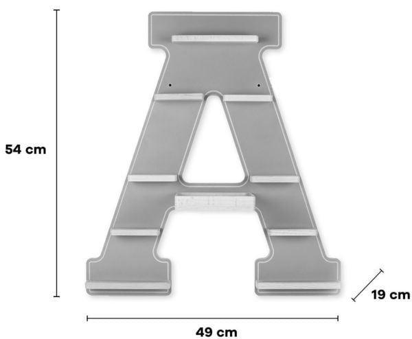 Produktbild: Wandregal  "Buchstabe A" f&uuml;r Toniebox