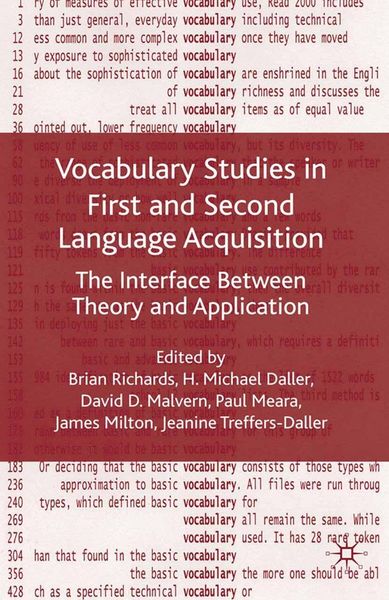 Produktbild: Vocabulary Studies in First and Second Language Acquisition