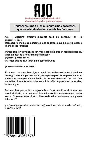 Produktbild: Ajo - Medicina antienvejecimiento f&aacute;cil de conseguir en los supermercados