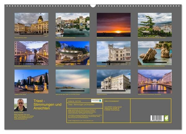 Produktbild: Triest - Stimmungen und Ansichten (Wandkalender 2027 DIN A2 quer), CALVENDO Monatskalender