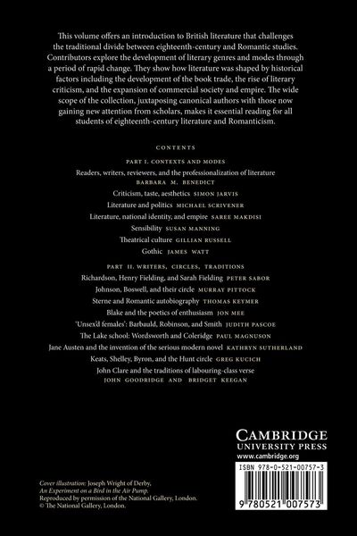 Produktbild: The Cambridge Companion to English Literature, 1740 1830