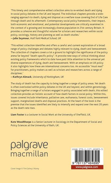 Produktbild: Death and Social Policy in Challenging Times