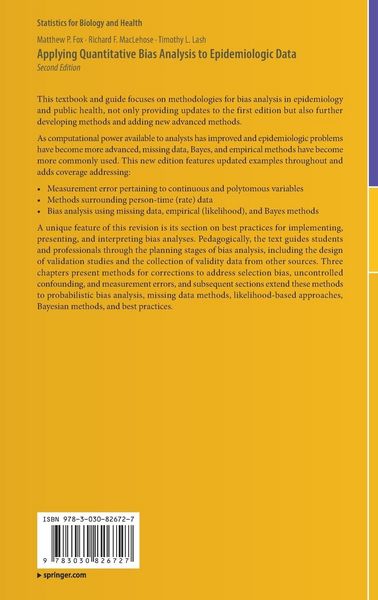 Produktbild: Applying Quantitative Bias Analysis to Epidemiologic Data