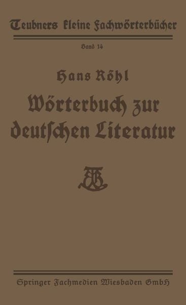 Produktbild: W&ouml;rterbuch zur deutschen Literatur