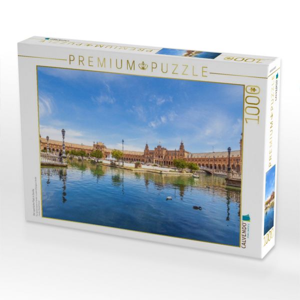 Produktbild: CALVENDO Puzzle Der spanische Platz in Sevilla | 1000 Teile Lege-Gr&ouml;&szlig;e 64x48cm Foto-Puzzle f&uuml;r gl&uuml;ckliche Stunden