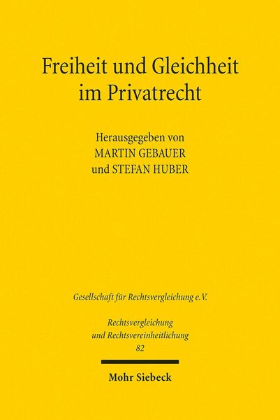 Produktbild: Freiheit und Gleichheit im Privatrecht