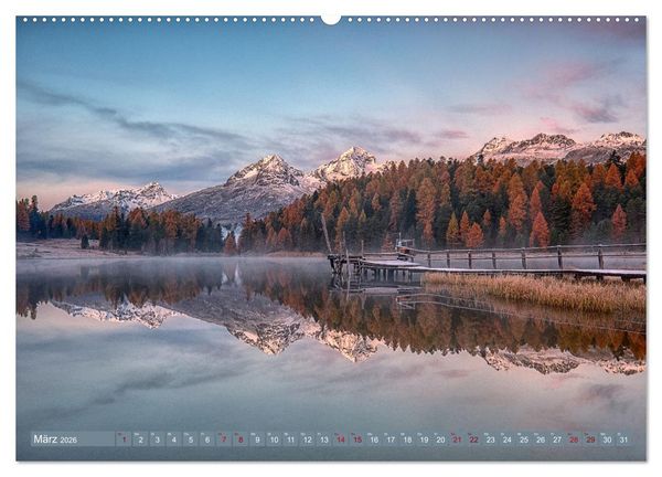 Produktbild: Bergstille - Landschaften, die ber&uuml;hren (hochwertiger Premium Wandkalender 2026 DIN A2 quer), Kunstdruck in Hochglanz