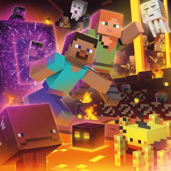 Produktbild: Kinderpuzzle 3x49 Teile - Minecraft Biomes