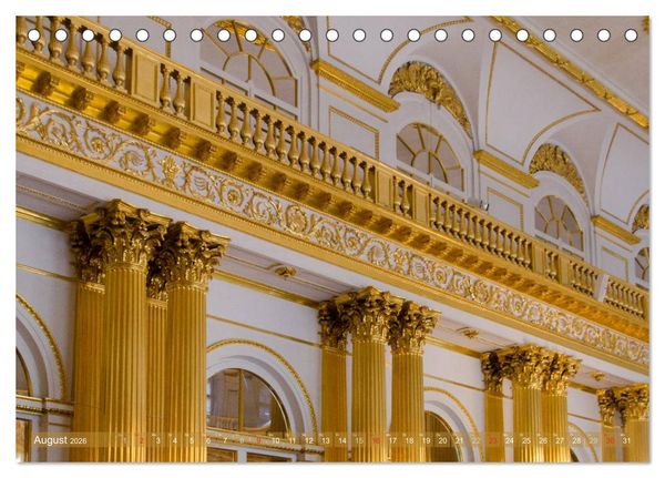 Produktbild: St. Petersburg - Alles Gold was gl&auml;nzt (Tischkalender 2026 DIN A5 quer), CALVENDO Monatskalender