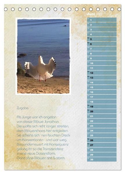 Produktbild: Wenn alle M&ouml;wen Emma hie&szlig;en... (Tischkalender 2027 DIN A5 hoch), CALVENDO Monatskalender