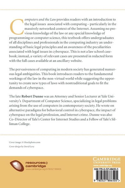 Produktbild: Computers and the Law