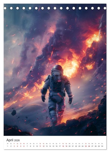 Produktbild: Explorer - Die Entdeckung des Alls (Tischkalender 2026 DIN A5 hoch), CALVENDO Monatskalender