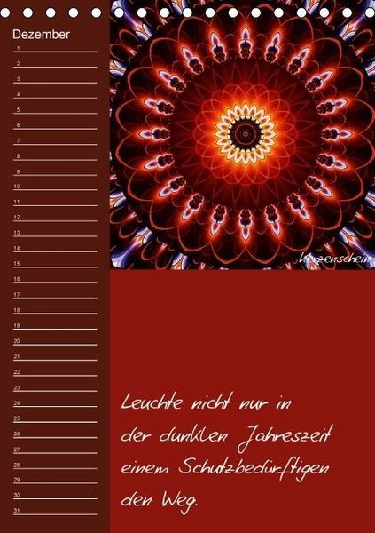 Produktbild: Mandala - Spiegel der Seele / immerw&auml;hrender Geburtstagskalender (Tischkalender immerw&auml;hrend DIN A5 hoch)