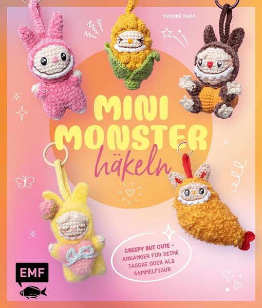 Produktbild: Schl&uuml;sselanh&auml;nger h&auml;keln: Mini-Monster f&uuml;r Labubu-Fans