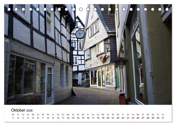 Produktbild: Velbert - Stadt der Schl&ouml;sser und Beschl&auml;ge (Tischkalender 2026 DIN A5 quer), CALVENDO Monatskalender