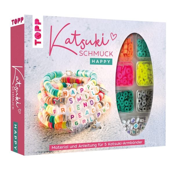 Produktbild: Katsuki Schmuckset mit Buchstabenperlen - Happy