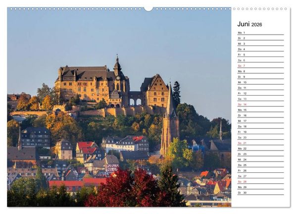 Produktbild: Die Lahn - Zauberhafte Orte rund um Limburg (hochwertiger Premium Wandkalender 2026 DIN A2 quer), Kunstdruck in Hochglanz