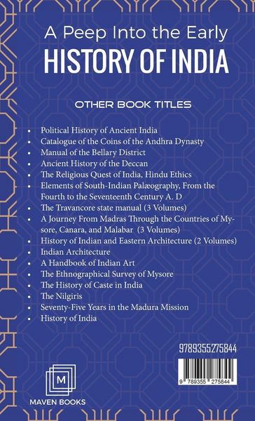 Produktbild: A Peep Into the Early HISTORY OF INDIA