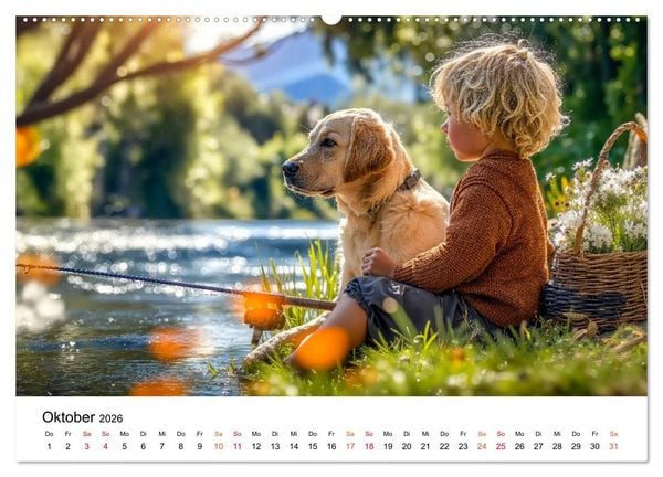 Produktbild: Angeln mit Herz und Haken (Wandkalender 2026 DIN A2 quer), CALVENDO Monatskalender