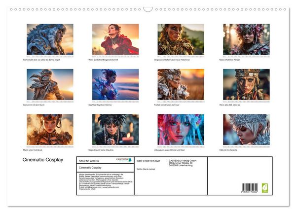 Produktbild: Cinematic Cosplay (Wandkalender 2027 DIN A2 quer), CALVENDO Monatskalender