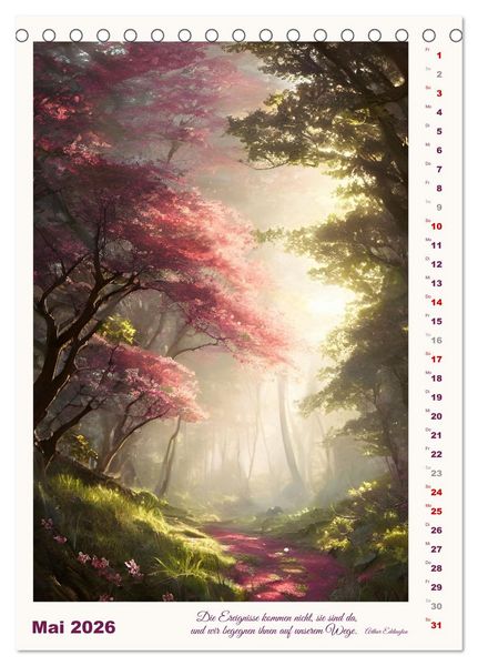 Produktbild: Wege der Fantasie (Tischkalender 2026 DIN A5 hoch), CALVENDO Monatskalender