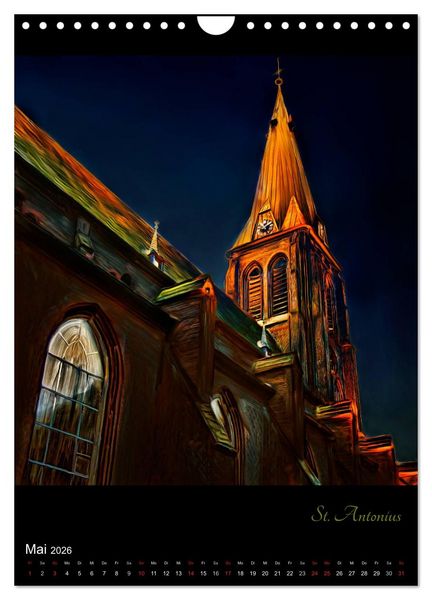 Produktbild: Herten - Digital gemalt (Wandkalender 2026 DIN A4 hoch), CALVENDO Monatskalender