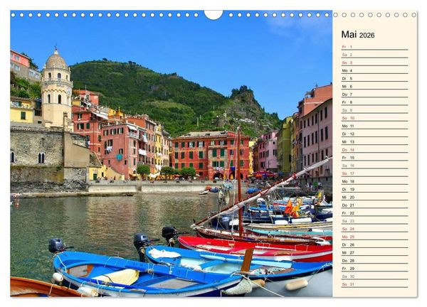 Produktbild: Urlaub an der Italienischen Riviera (Wandkalender 2026 DIN A3 quer), CALVENDO Monatskalender