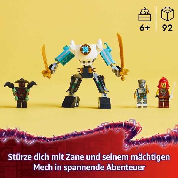 Produktbild: LEGO NINJAGO Zanes Action-Mech - Ninja Spielzeug mit 3 Minifiguren 71827