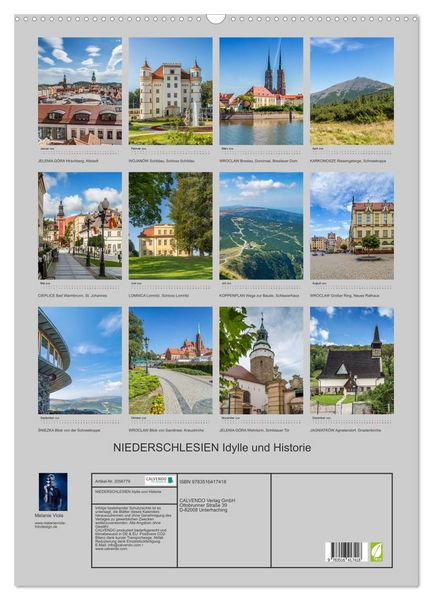 Produktbild: NIEDERSCHLESIEN Idylle und Historie (Wandkalender 2026 DIN A2 hoch), CALVENDO Monatskalender