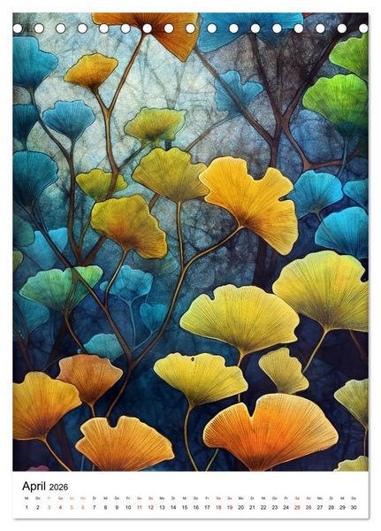 Produktbild: Ginkgo Biloba Sch&ouml;nheit (Tischkalender 2026 DIN A5 hoch), CALVENDO Monatskalender
