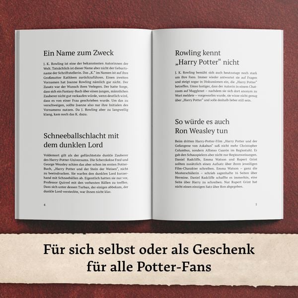 Produktbild: Unn&uuml;tzes Wissen f&uuml;r Potter-Fans &ndash; Die inoffizielle Sammlung