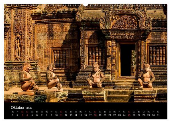 Produktbild: Kambodscha: das K&ouml;nigreich der Wunder (hochwertiger Premium Wandkalender 2026 DIN A2 quer), Kunstdruck in Hochglanz