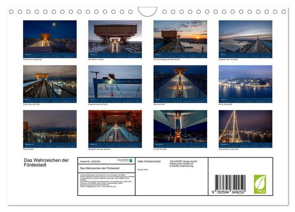 Produktbild: Das Wahrzeichen der F&ouml;rdestadt (Wandkalender 2027 DIN A4 quer), CALVENDO Monatskalender