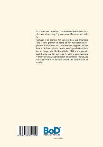 Produktbild: Das wundersame Land von Oz - Die Oz-B&uuml;cher Band 2