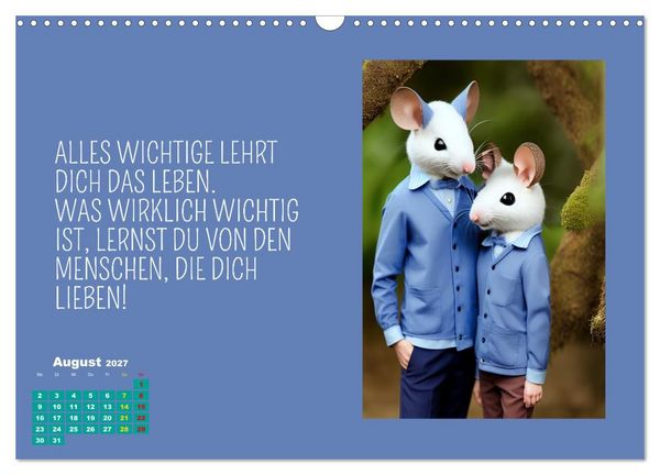 Produktbild: Tierisch motiviert (Wandkalender 2027 DIN A3 quer), CALVENDO Monatskalender