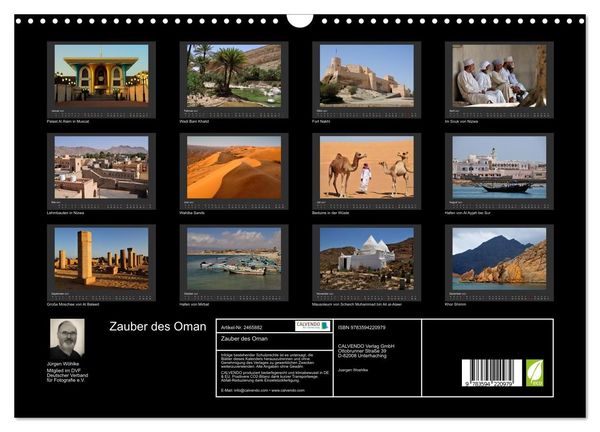 Produktbild: Zauber des Oman (Wandkalender 2027 DIN A3 quer), CALVENDO Monatskalender