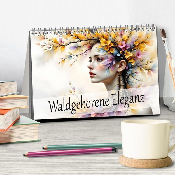Produktbild: Waldgeborene Eleganz (Tischkalender 2026 DIN A5 quer), CALVENDO Monatskalender