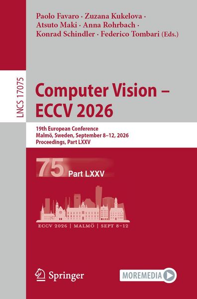 Produktbild: Computer Vision - ECCV 2026