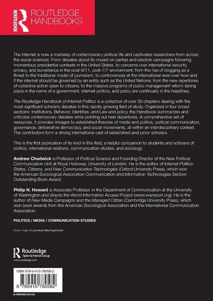 Produktbild: Routledge Handbook of Internet Politics