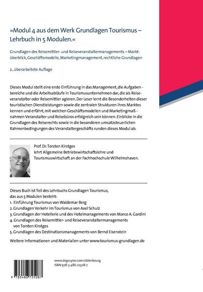 Produktbild: Grundlagen des Reisemittler- und Reiseveranstaltermanagements