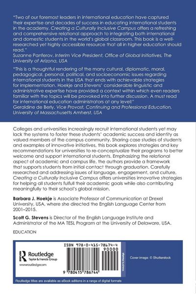 Produktbild: Creating a Culturally Inclusive Campus