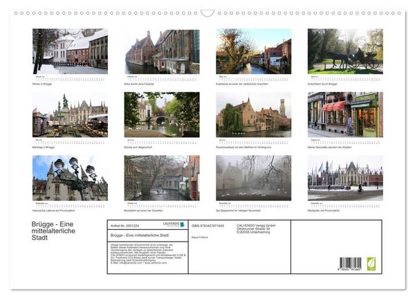 Produktbild: Br&uuml;gge - Eine mittelalterliche Stadt (Wandkalender 2026 DIN A2 quer), CALVENDO Monatskalender